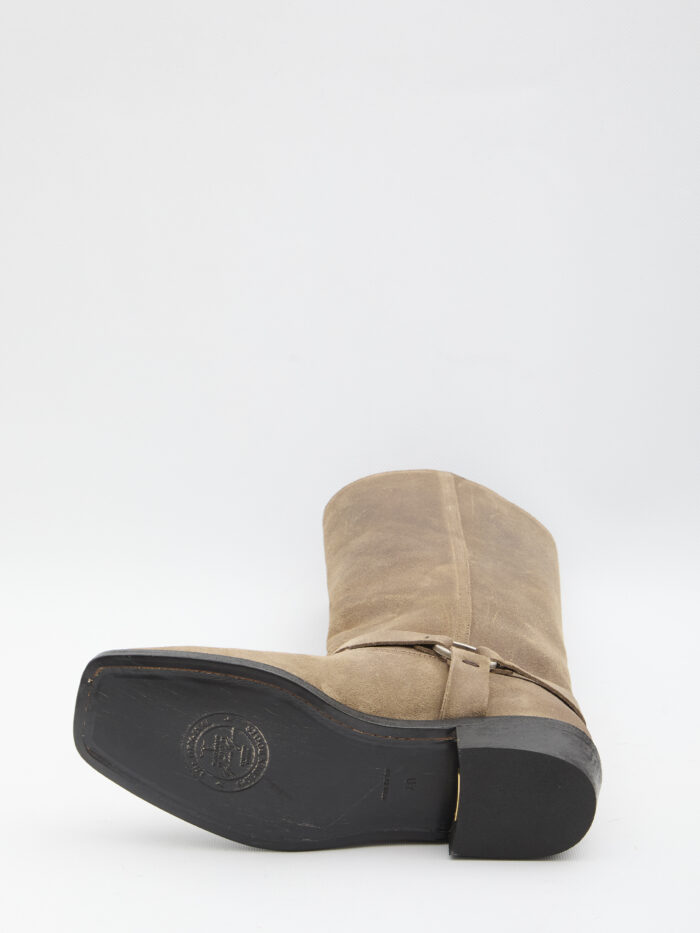 Golden Goose High biker boots in suede