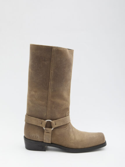 Golden Goose High biker boots in suede