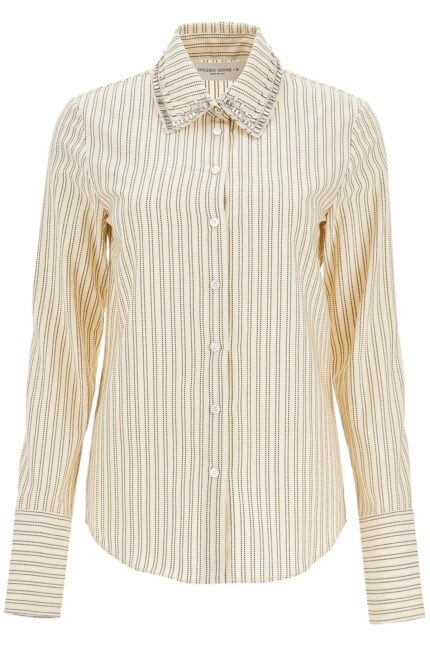 GOLDEN GOOSE Long-sleeved Shirt With Crystals