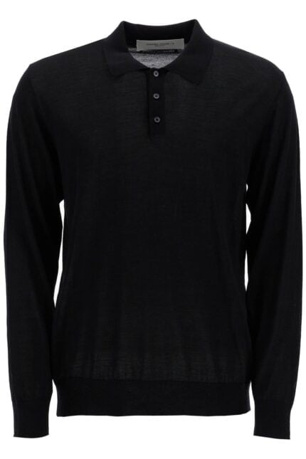 GOLDEN GOOSE Long-sleeved Wool Polo Shirt