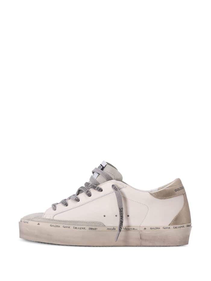 GOLDEN GOOSE STAR SUEDE TOE PRINT LEATHER