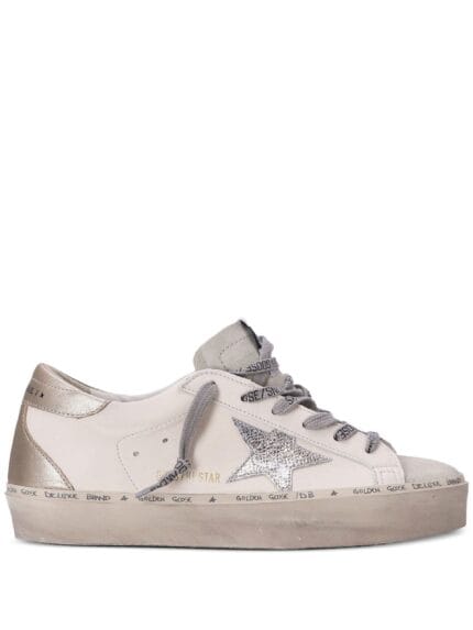 GOLDEN GOOSE STAR SUEDE TOE PRINT LEATHER