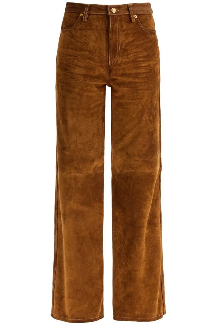 GOLDEN GOOSE Suede Leather Pants For Men