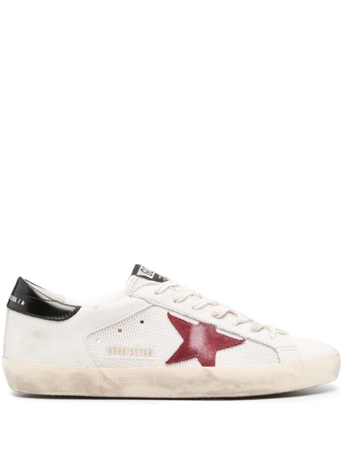 GOLDEN GOOSE SUPER-STAR NET UPPER SUEDE