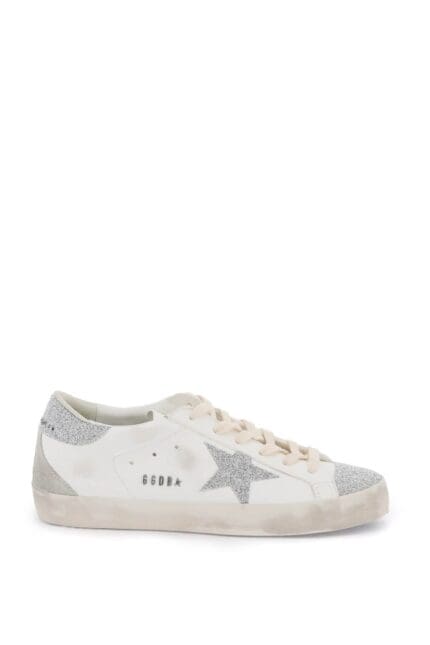 Golden Goose 'super-star' Sneakers With Glitter