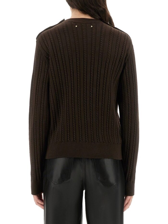 Golden Goose WOOL SWEATER WITH BUTTON DETAIL