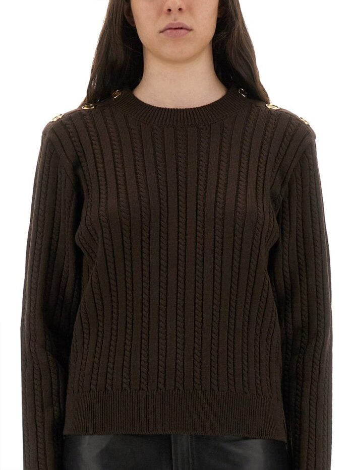 Golden Goose WOOL SWEATER WITH BUTTON DETAIL