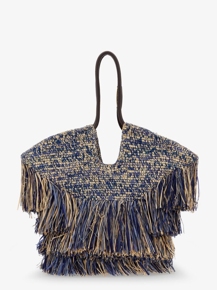 ZIMMERMANN Goldentime Raffia Shoulder Bag