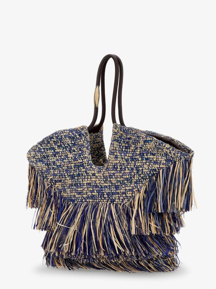 ZIMMERMANN Goldentime Raffia Shoulder Bag