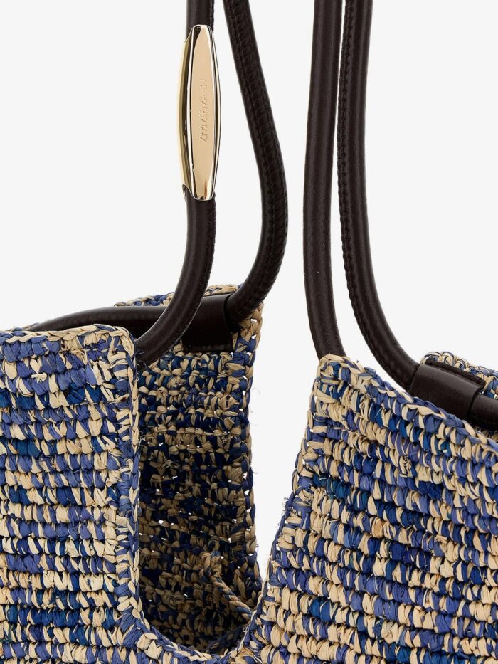 ZIMMERMANN Goldentime Raffia Shoulder Bag
