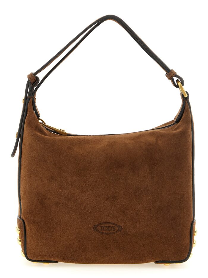 tod's 'gommini' mini suede shoulder bag TOD'S 'Gommini' Mini Suede Shoulder Bag