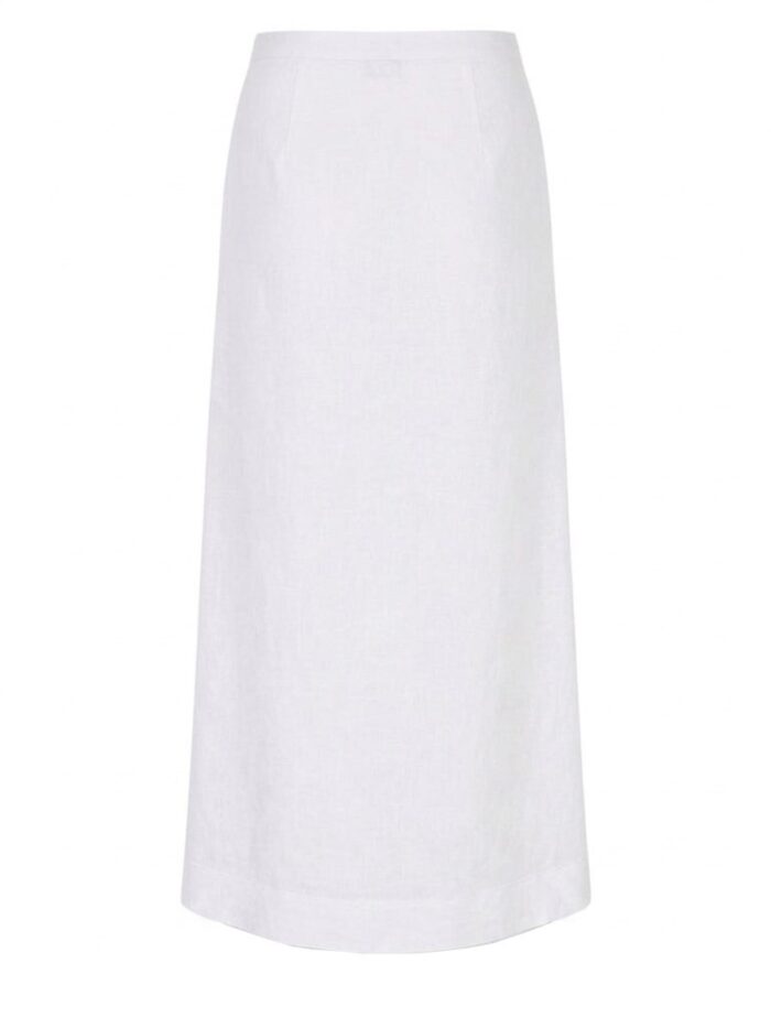 Max Mara GONNA IN CANVAS DI VISCOSA E LINO