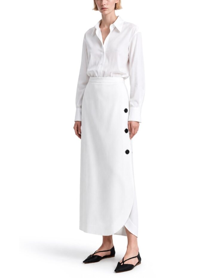 Max Mara GONNA IN CANVAS DI VISCOSA E LINO