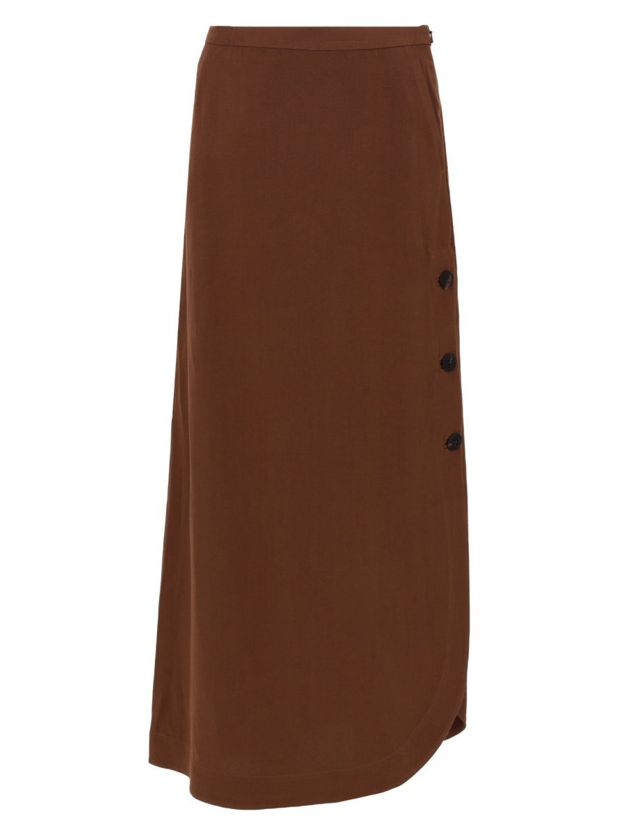 Max Mara GONNA IN CANVAS DI VISCOSA E LINO