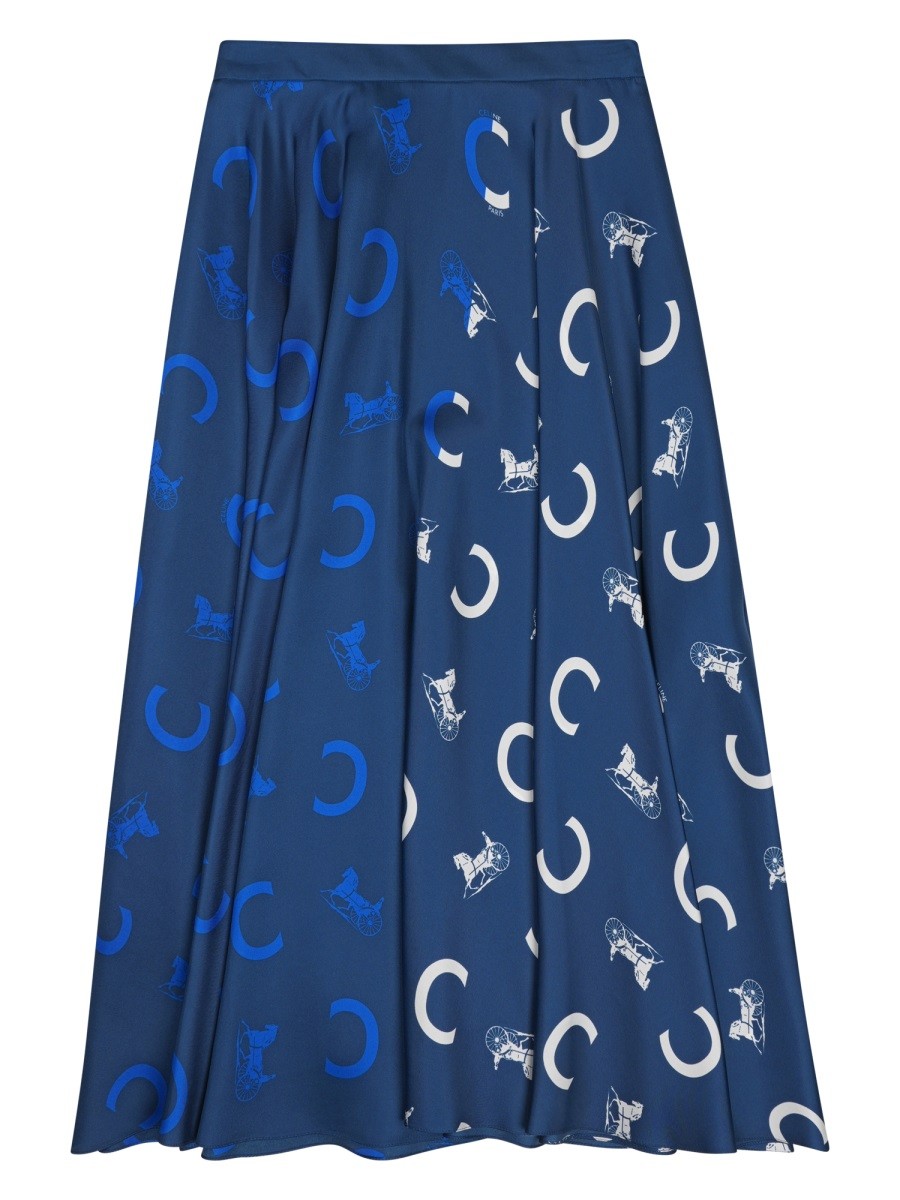 Celine GONNA IN TWILL DI SETA