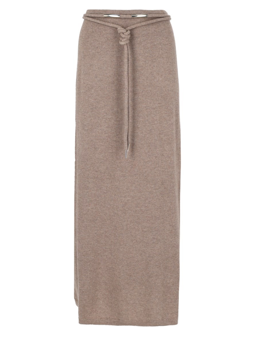 Max Mara Gonna Lunga "Oggi" In Filato Di Cashmere