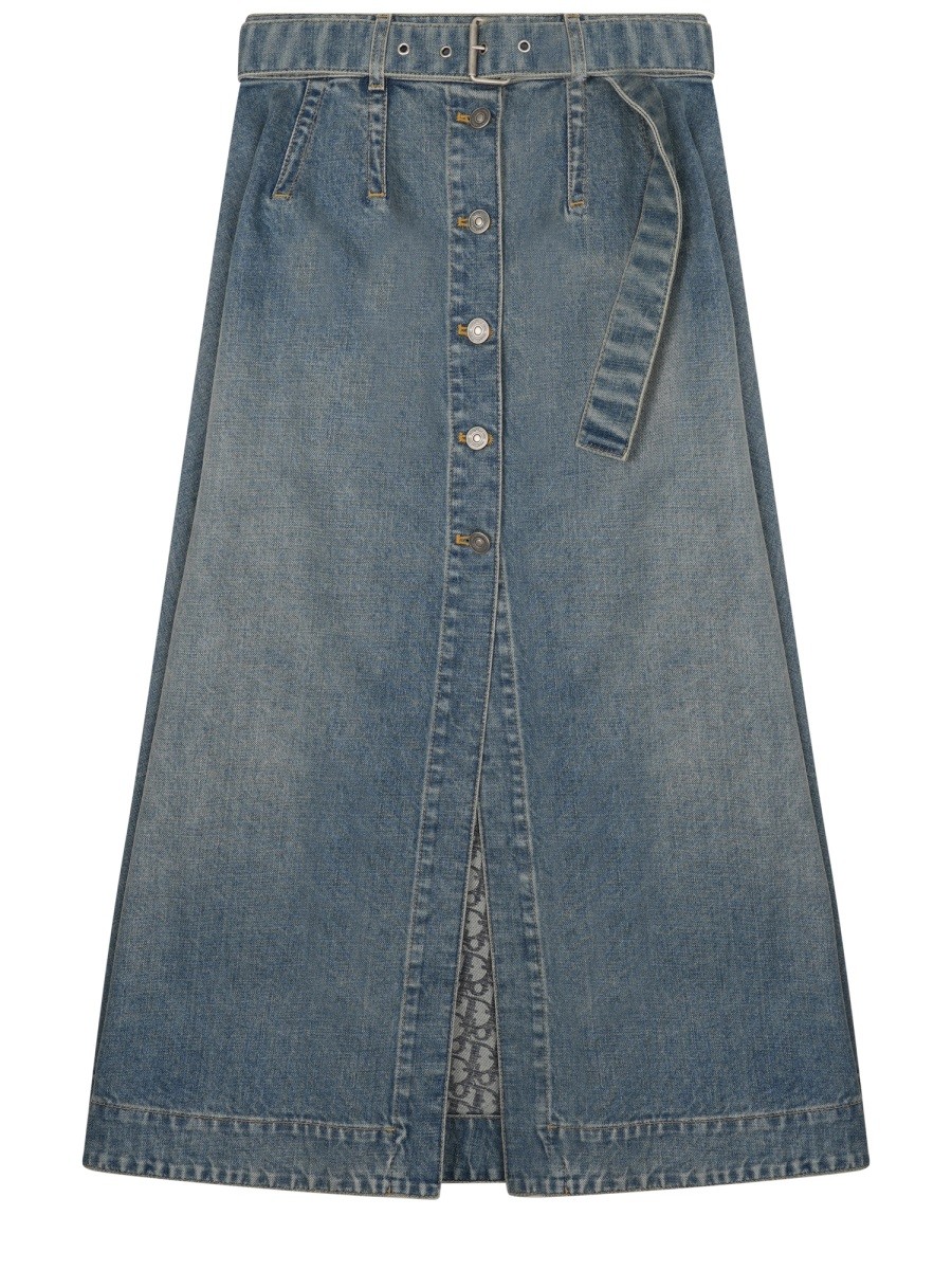 Dior GONNA MIDI IN DENIM