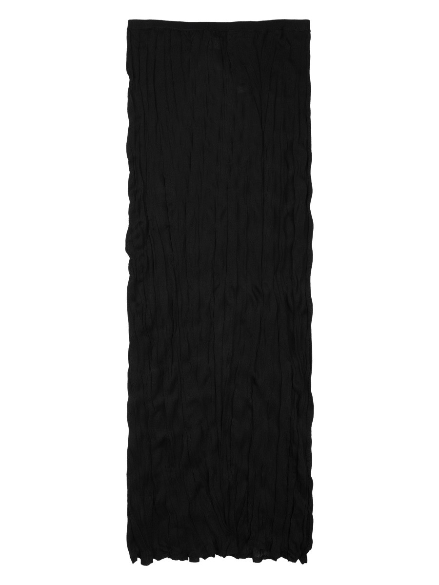 TOTEME GONNA MIDI IN MAGLIA INCRESPATA