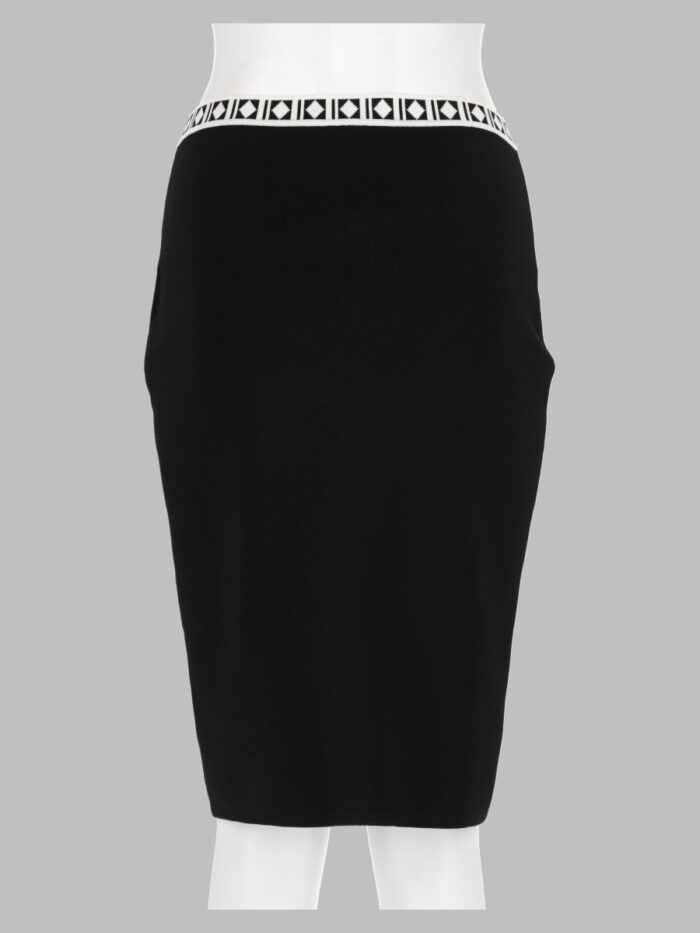 Versace Gonna Midi Jacquard Con Logo