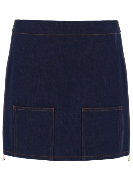 Fendi GONNA MINI IN DENIM FF