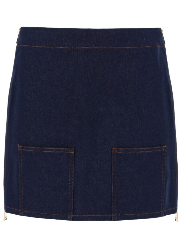 Fendi GONNA MINI IN DENIM FF
