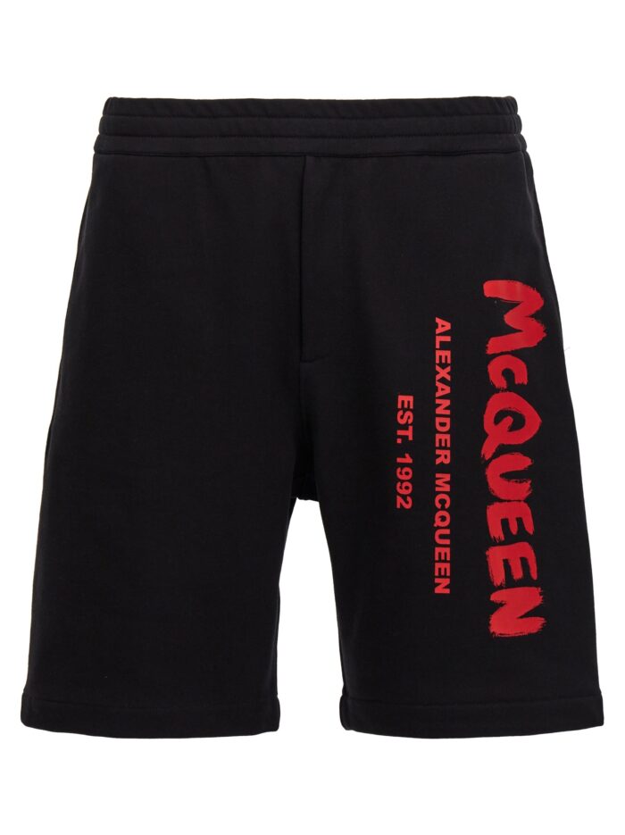 mcqueen 'graffiti' bermuda shorts MCQUEEN 'Graffiti' Bermuda Shorts
