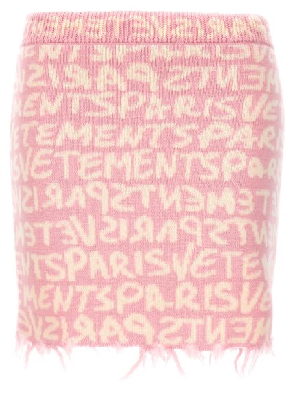 VETEMENTS 'Graffiti Monogram' Skirt