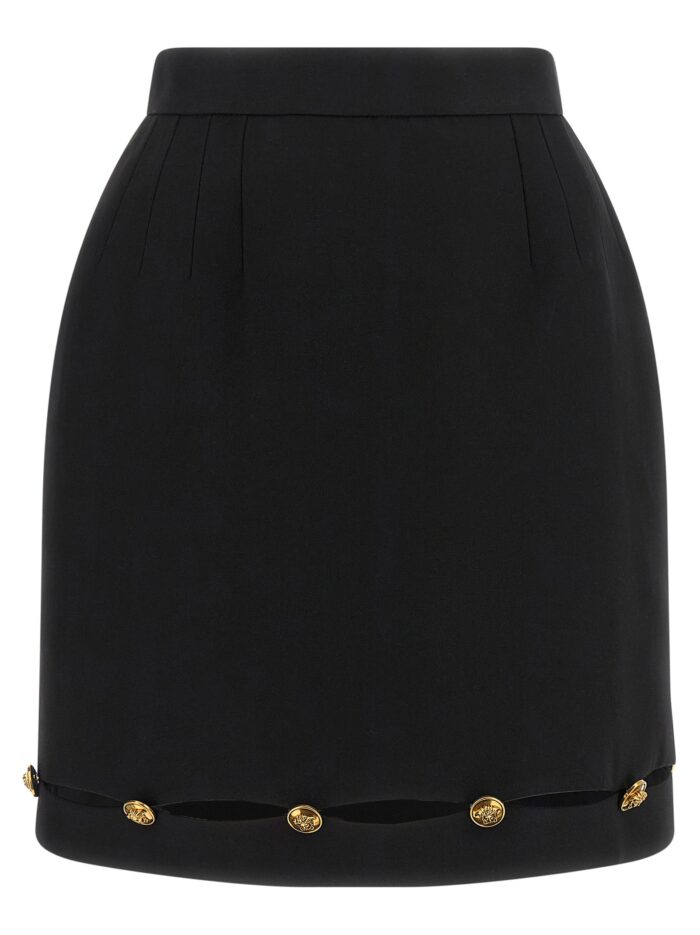 Versace Grain De Poudre Wool Skirt