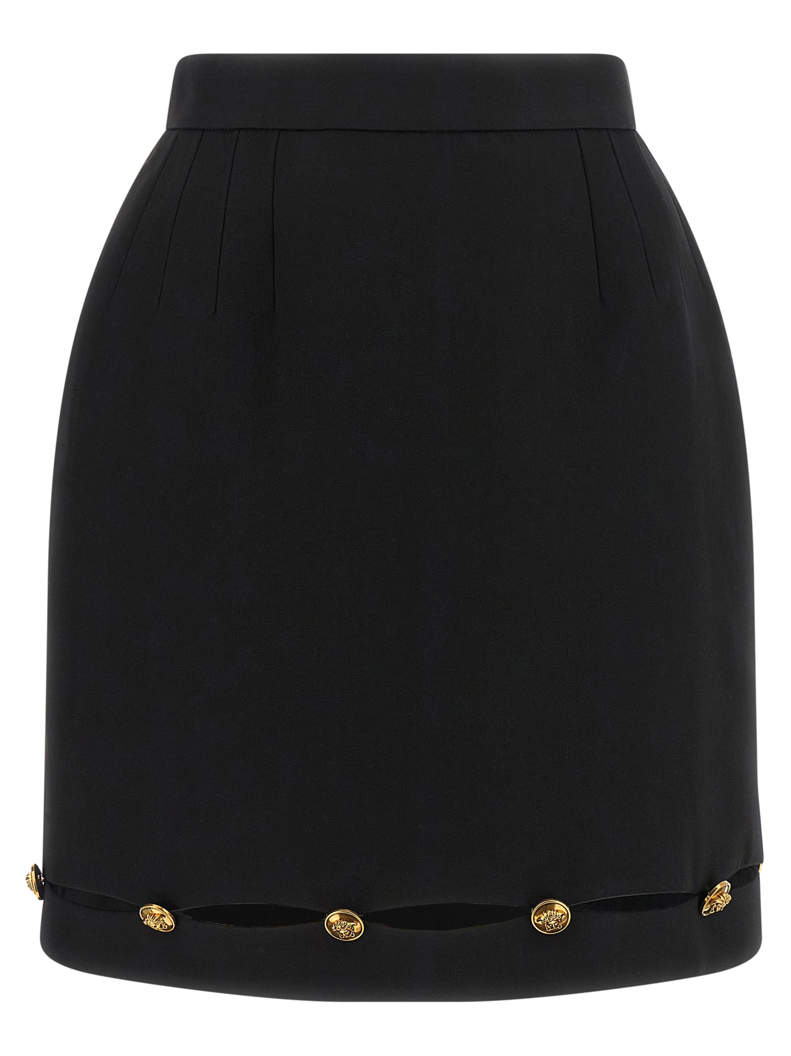 Versace Grain De Poudre Wool Skirt