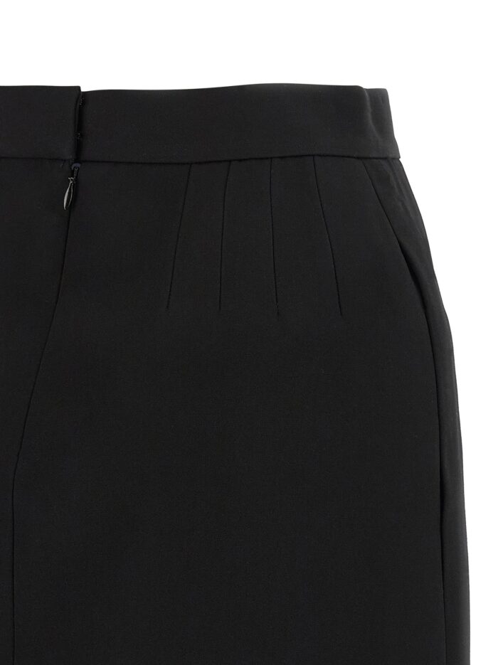 Versace Grain De Poudre Wool Skirt
