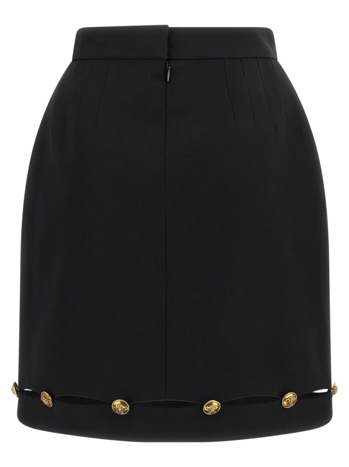 Versace Grain De Poudre Wool Skirt