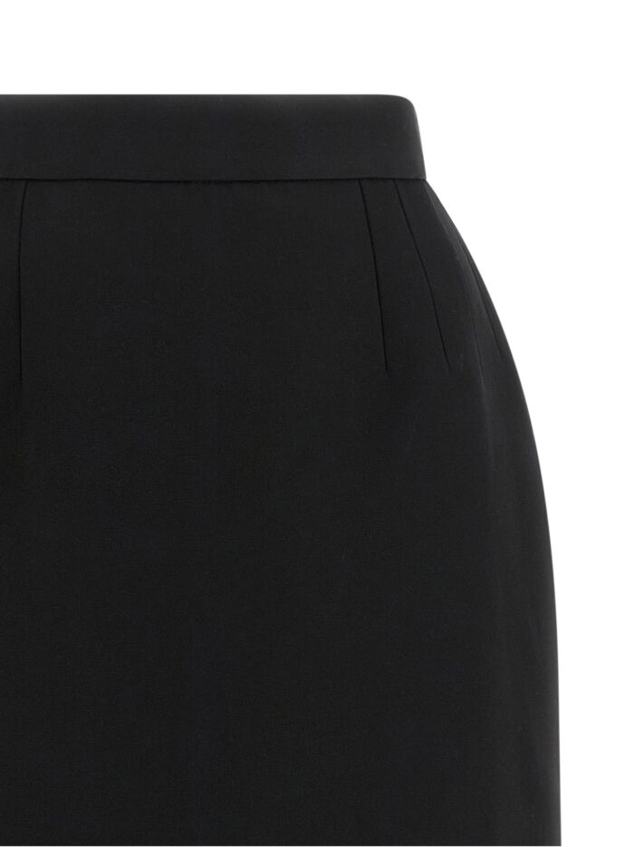 Versace Grain De Poudre Wool Skirt