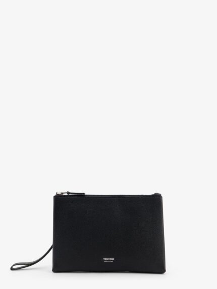 TOM FORD Grainde Leather Pochette