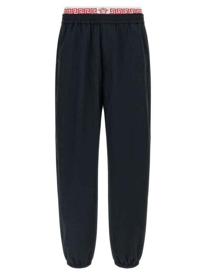 versace 'greca' pattern joggers Versace 'Greca' Pattern Joggers