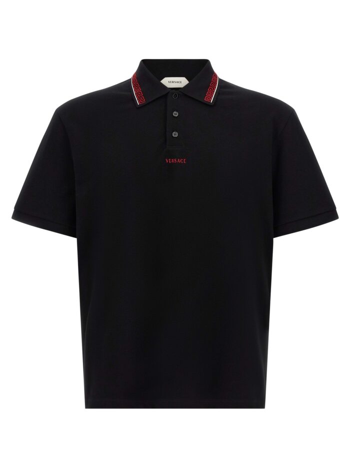 versace 'greca' polo shirt Versace 'Greca' Polo Shirt