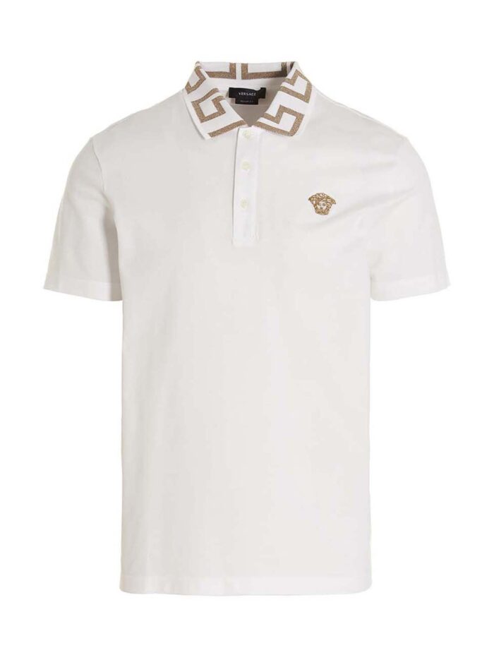 versace 'greca' polo shirt Versace 'Greca' Polo Shirt