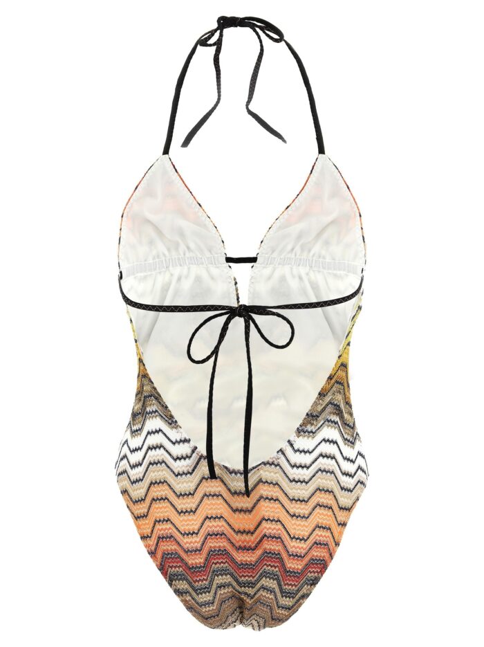 Missoni Greek Pattern One-piece Swimsuit
