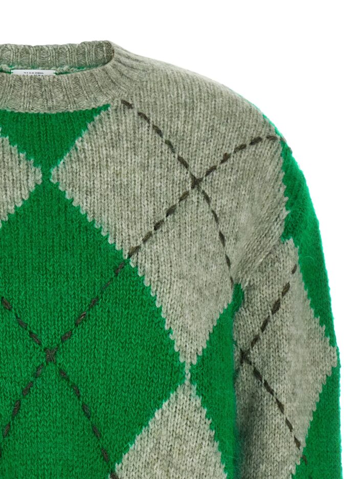 Ballantyne Green 'Big Argyle' Sweater