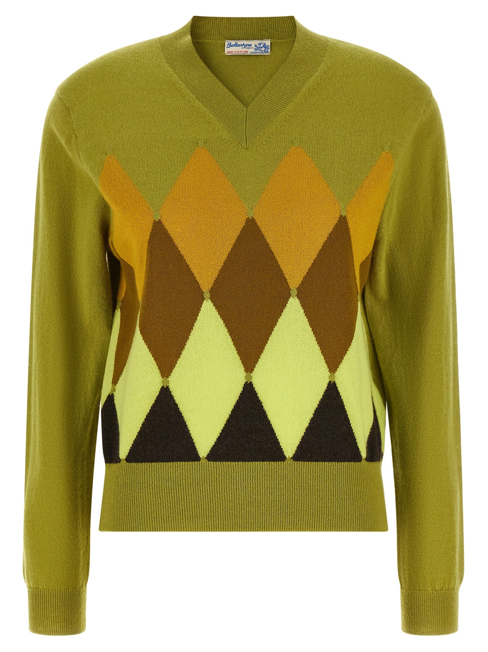 Ballantyne Green 'Diamond' Sweater