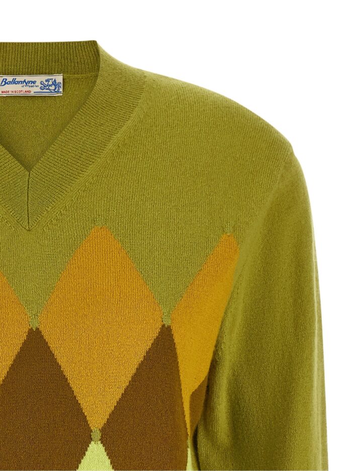 Ballantyne Green 'Diamond' Sweater