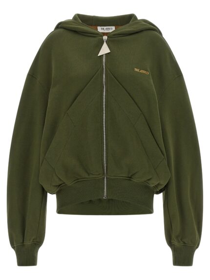 The Attico Green Fleece Hoodie