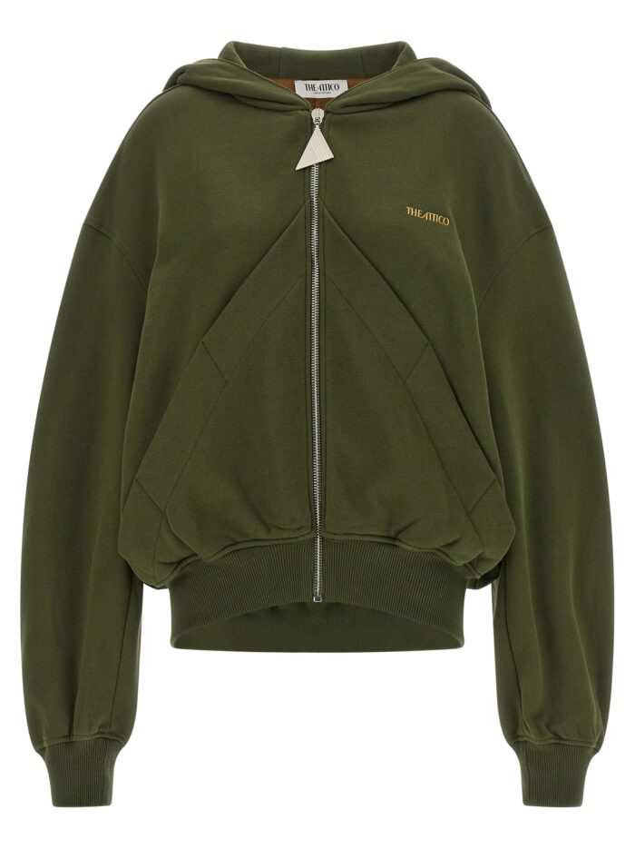 The Attico Green Fleece Hoodie