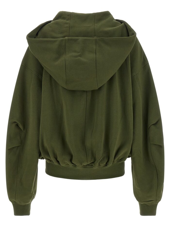 The Attico Green Fleece Hoodie