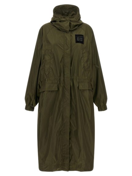 GANNI Green Nylon Windbreaker