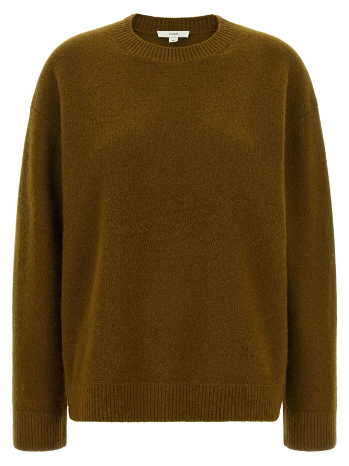 vince green round neck cashmere sweater VINCE Green Round-neck Cashmere Sweater