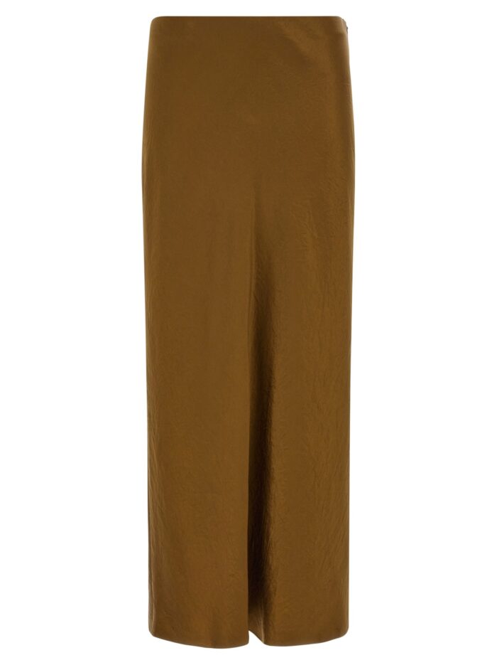 vince green satin pencil skirt VINCE Green Satin Pencil Skirt