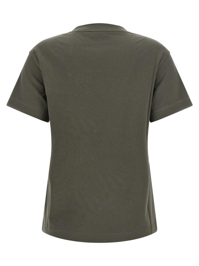 Brunello Cucinelli Green 'Shiny Tab' T-shirt