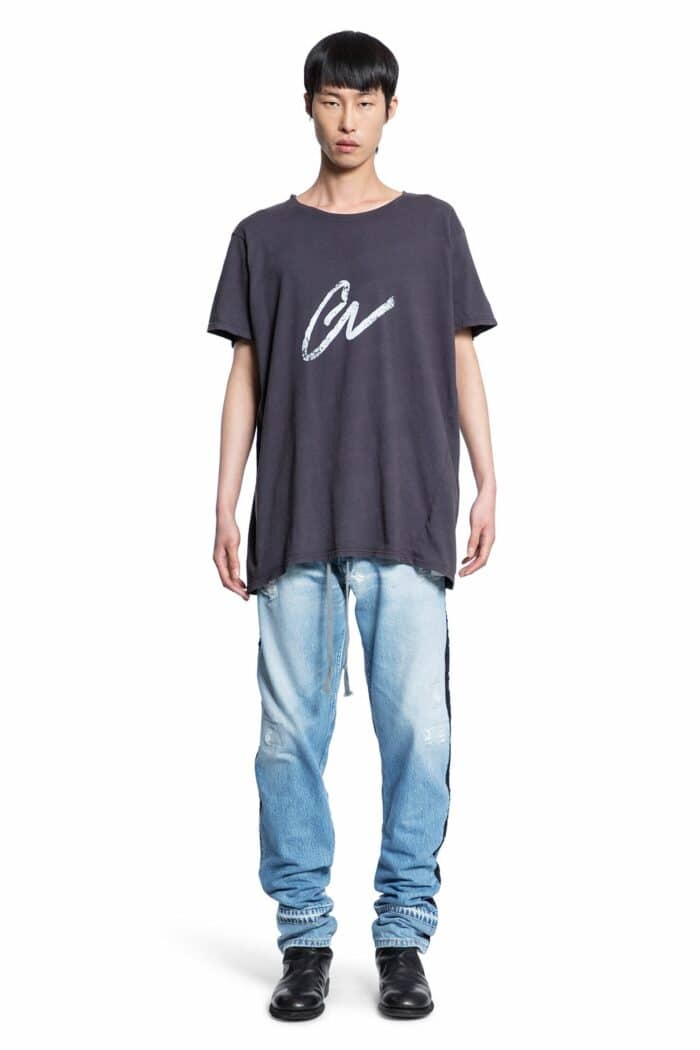 GREG LAUREN Short Sleeve Logo T-shirt