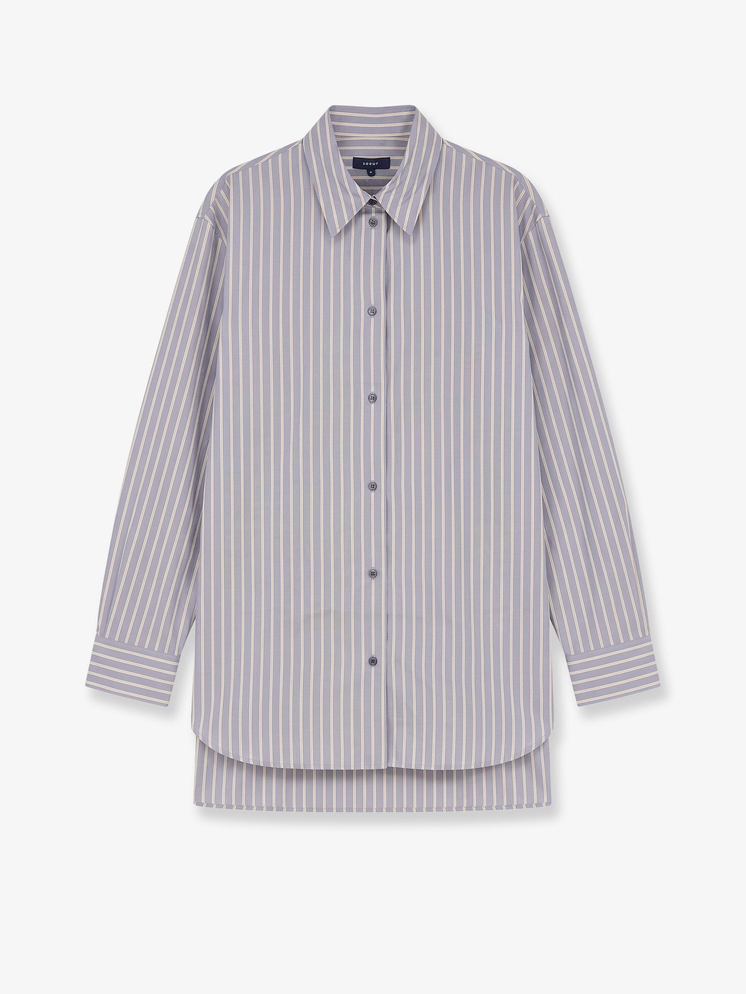 SOEUR Grenade Striped Cotton Shirt