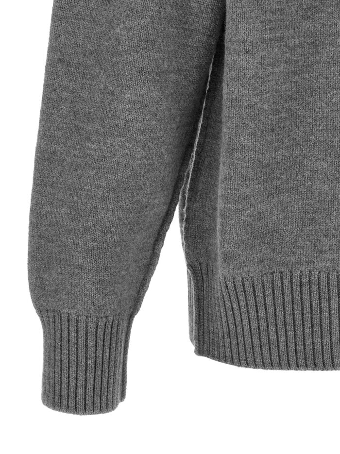 AMI PARIS Grey 'Ami De Coeur' Sweater